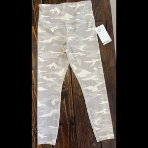 Athleta Women's Camouflage Leggings - Cream and Gray